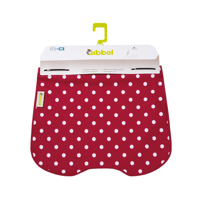 Qibbel kit de style Pare-brise Polka Dot rouge