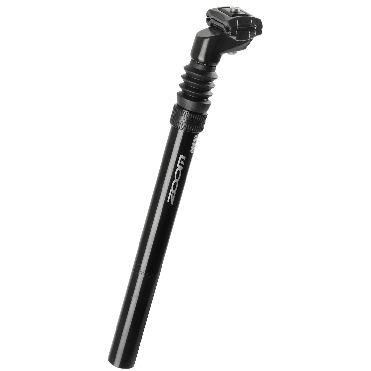 Zoom verende zadelpen 350mm ø27,2 zwart