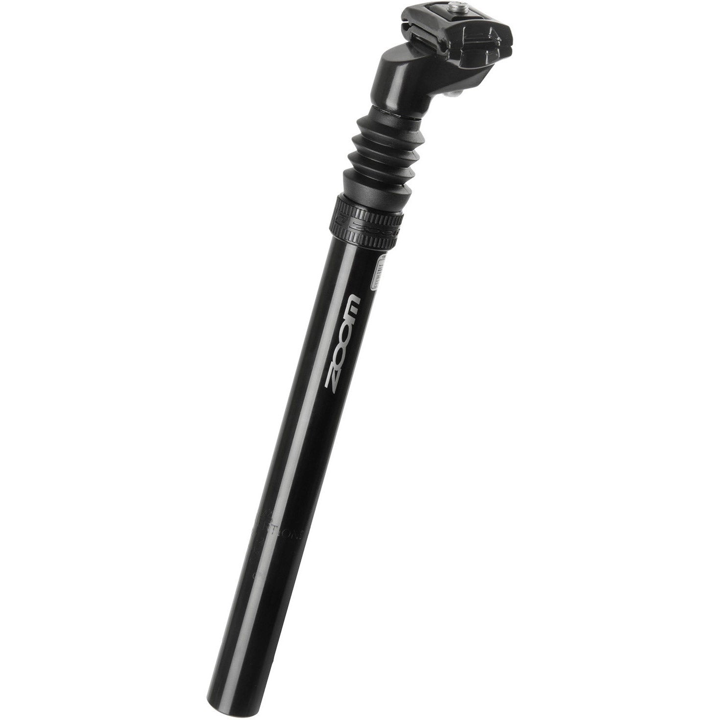 Zoom verende zadelpen 350mm ø30,9 zwart