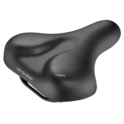 Selle San Remo selle Lugano E-Bike noire avec poignée