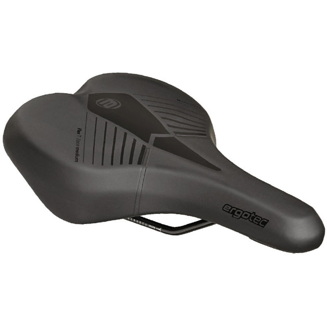 Ergotec zadel Comfort L soft 265 x 206mm PU zwart