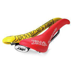 SMP zadel  Pro Dynamic geel/rood TESTZADEL