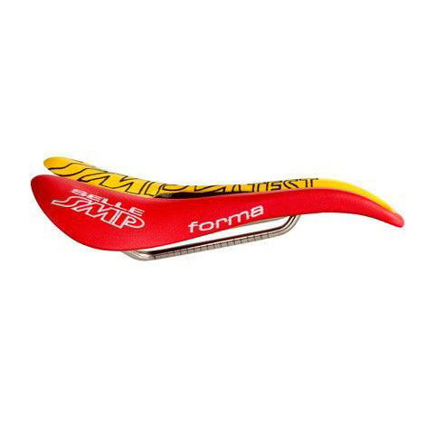 SMP zadel Pro Forma geel/rood TESTZADEL