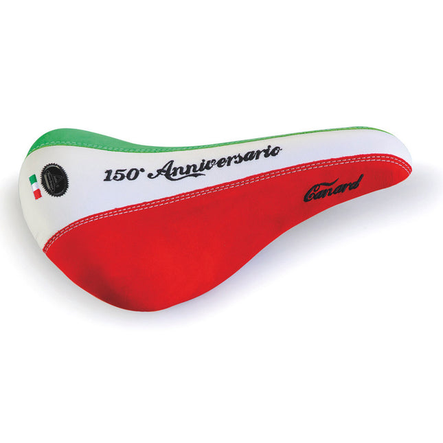 Monte Grappa zadel Canard 150 Anni. Italie leer rood/wit/gr.