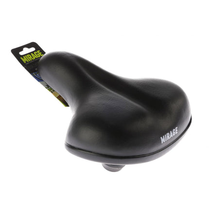Mirage zadel Comfort met elastomeer zwart