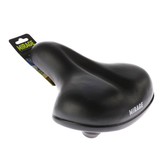 Mirage zadel Comfort met elastomeer zwart