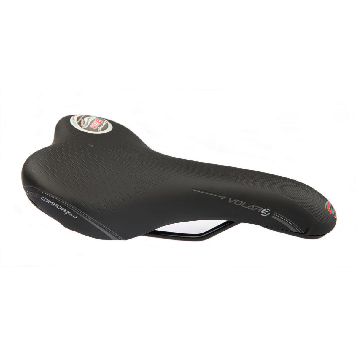 Zadel Selle Bassano Volare  hybride unisex 280 x 150 zwart