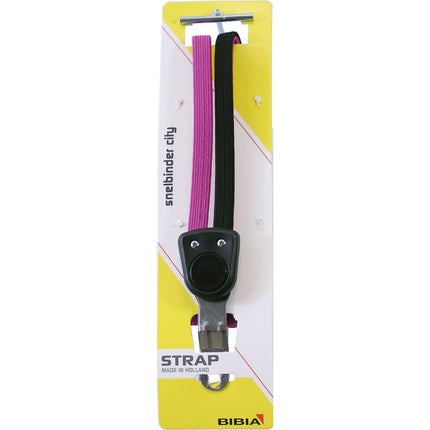 Bibia triobinder City tour extra lang zwart/roze op kaart