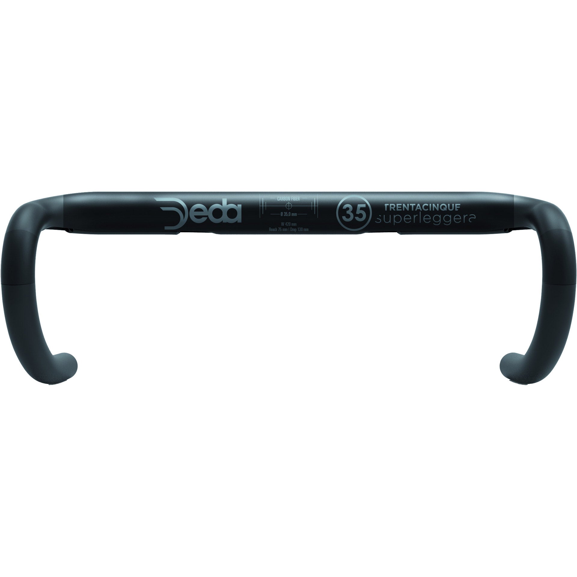 Deda stuur Superleggera 35 ø35 42cm carbon zwart