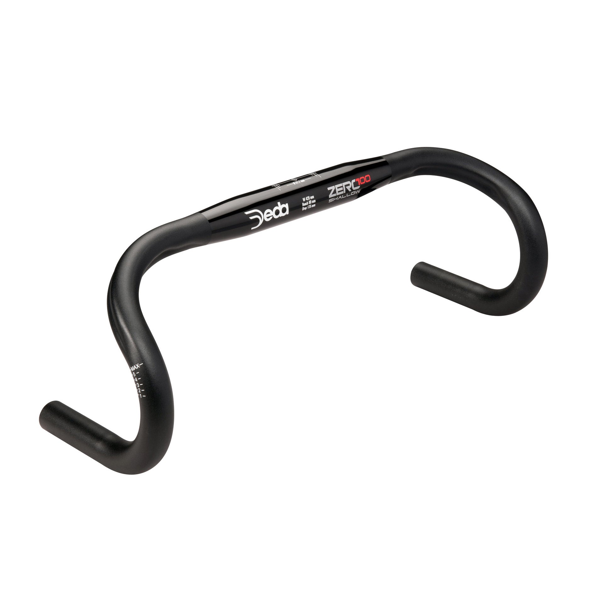 Deda stuur Zero100  Shallow 42cm Black Aluminium