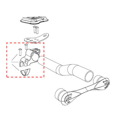 Deda TT Clip-on klem Superzero voor 31,6mm stuur (1 set)