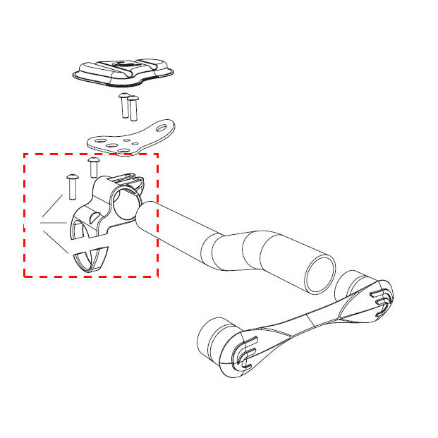 Deda TT Clip-on klem Superzero voor 31,6mm stuur (1 set)