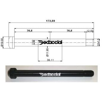 Dedacciai steekas Achter M12 165mm