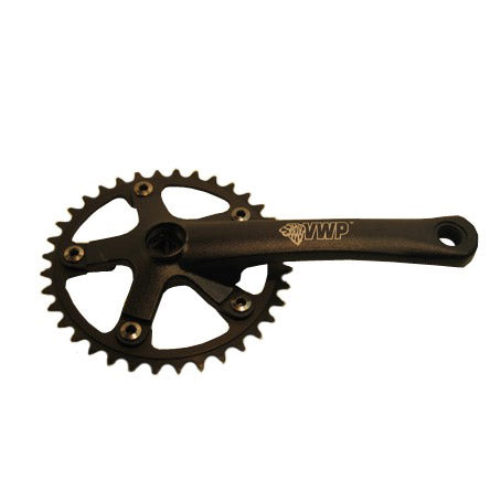 VWP Crankstel 36T BMX Mini-Junior 165mm zwart
