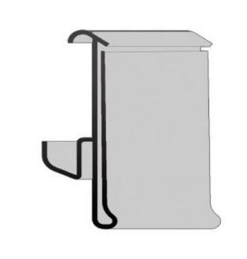 Porte-étiquette B 988 H40 (pour 1000 tablettes) transparent