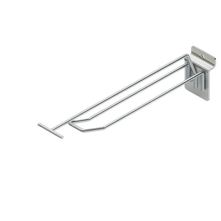 Accroche-lamelle double D. 200 mm Ø4 vv balancelle galvanisé brillant
