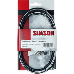 Simson Remkabelset compleet universeel zwart