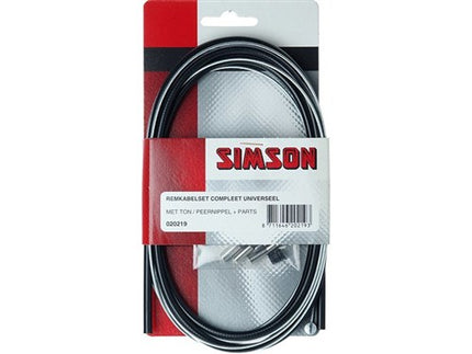 Simson Remkabelset compleet universeel zwart