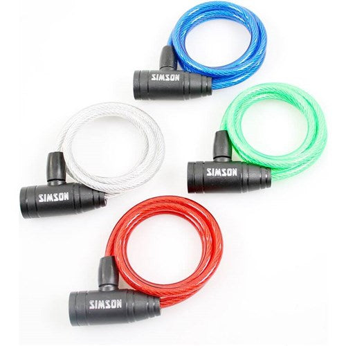 Simson Spiraalkabelslot Kinder 8mm x 90cm