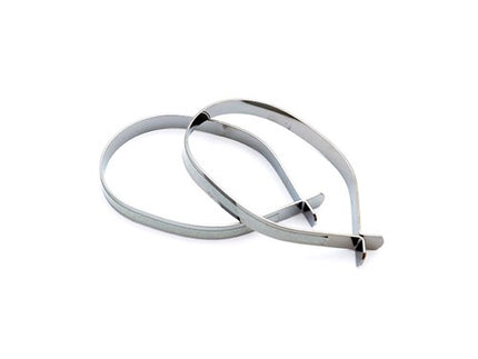 Simson Broekklemmen rvs metaal met reflectie
