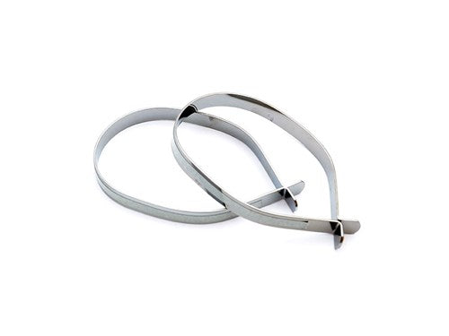 Simson Broekklemmen rvs metaal met reflectie