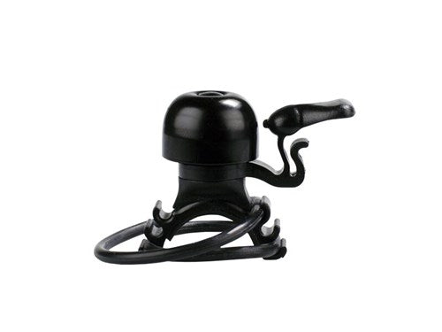 Simson Fietsbel Micro 23mm rubber elastiek bevestiging zwart