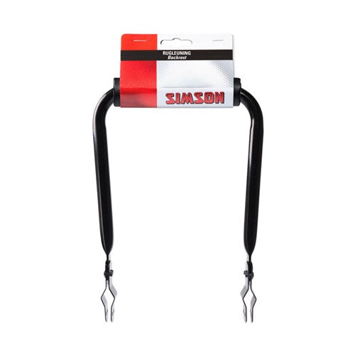 Simson Rugleuning met vinyl rugkussen zwart