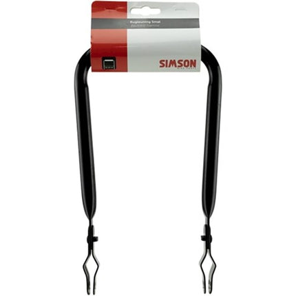 Simson Rugleuning met vinyl rugkussen zwart smal