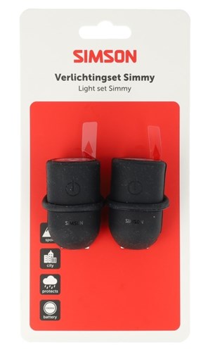 Simson Batterij LED set Simmy zw/zw 29 LUX / 13.5 LUX