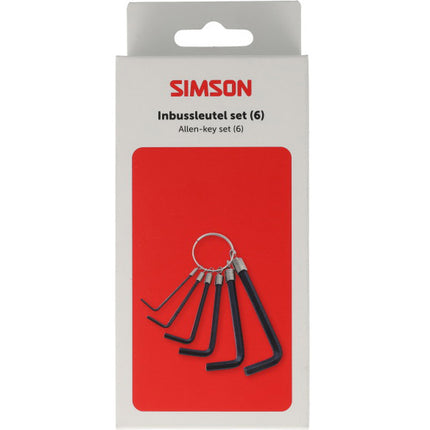 Simson inbussleutelset 6-delig