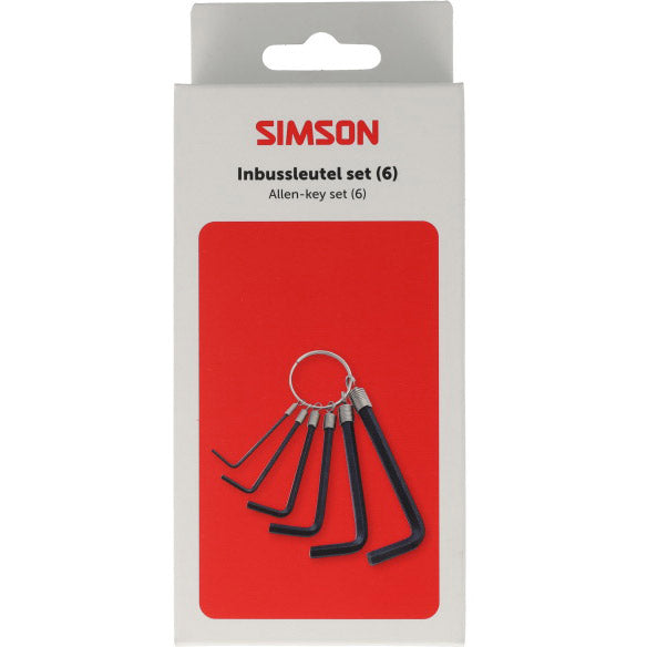 Simson inbussleutelset 6-delig