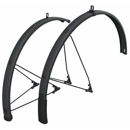 SKS spatbordset Bluemels Style 28" 75mm zwart