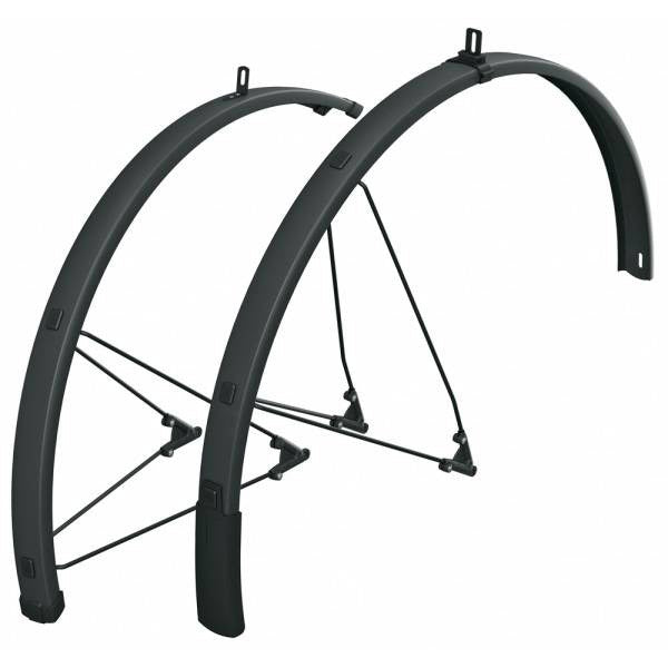 SKS spatbordset Bluemels Style 28" 75mm zwart