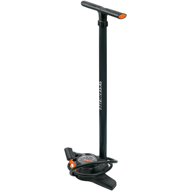 SKS vloerpomp Airlite multivalve 10bar zw/oranje