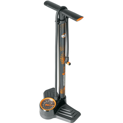 SKS vloerpomp Aircompressor Clic Tec 10.0 10bar zw/oranje