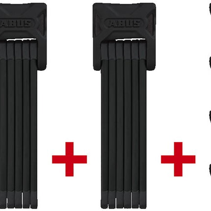 Abus vouwslot Bordo XPlus 6000K/90 black twinset SH