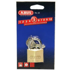 Abus padlock 65/40mm on card