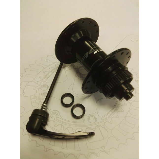 Miche Voornaaf Race DX QR centerlock schijfrem 28g zwart