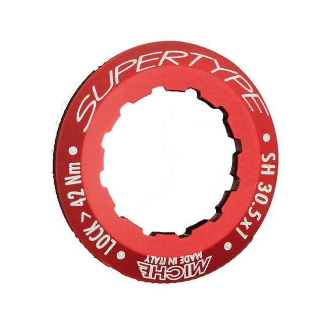 Miche Contre-écrou Supertype (rouge)30.5x1x11D Shimano