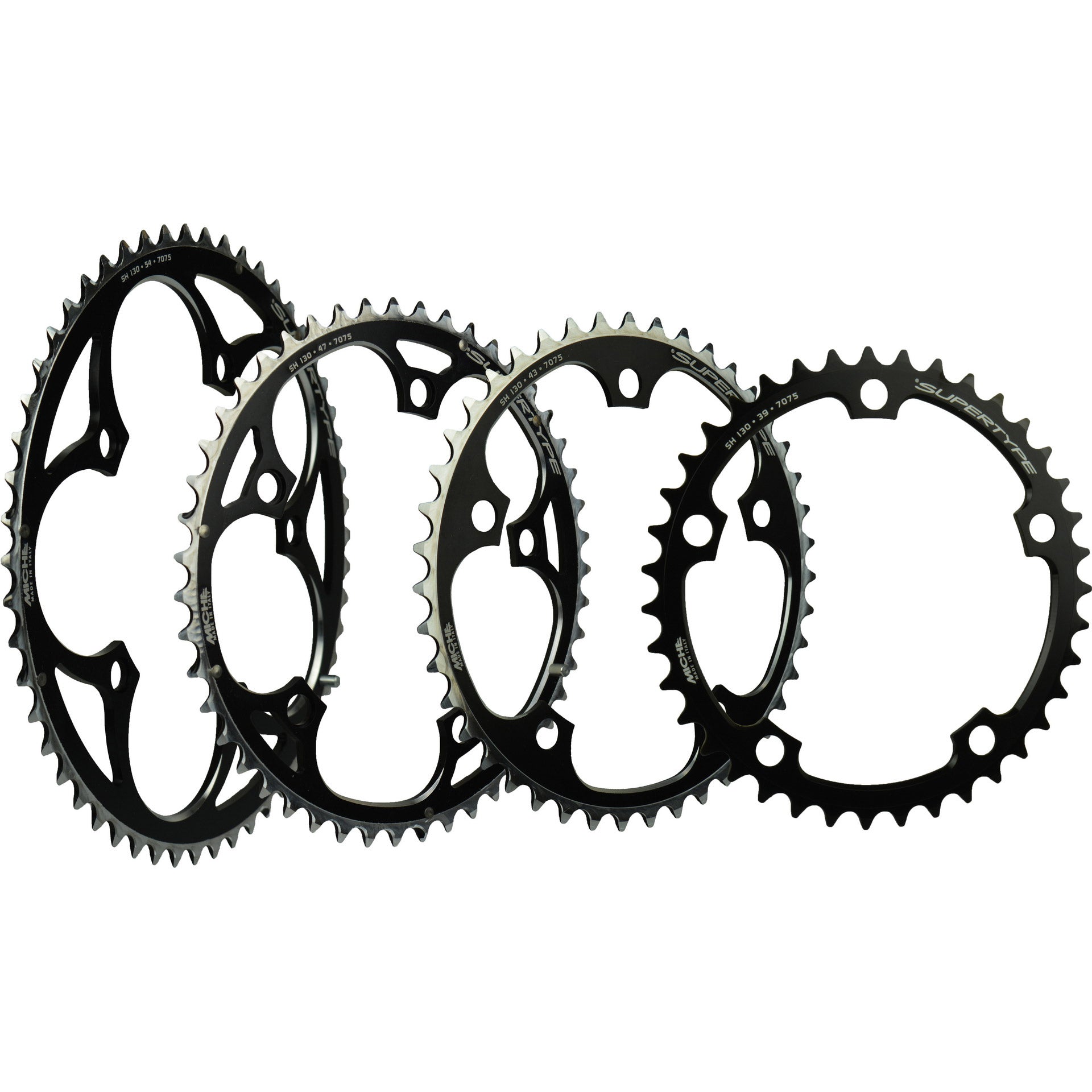 Miche kettingblad Shimano 53T 3/32" 53/130 Supertype zwart