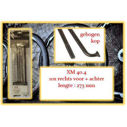 Miche spoke+nip. 10x RV+LA+RA XM 40.4