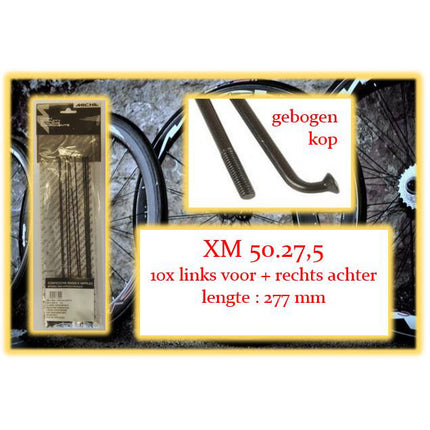 Miche spoke+nip. 10x LV+RA XM 50.27.5