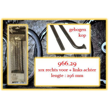 Miche spoke+nip. 10x RV+LA 966.29