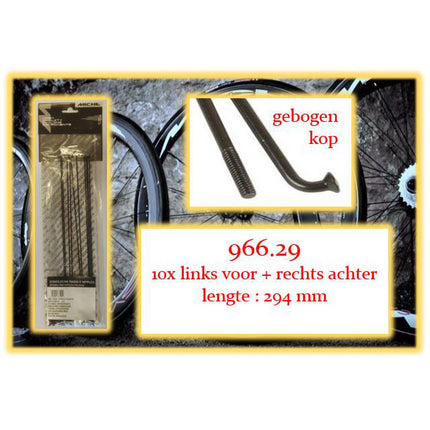 Miche spoke+nip. 10x LV+RA 966.29