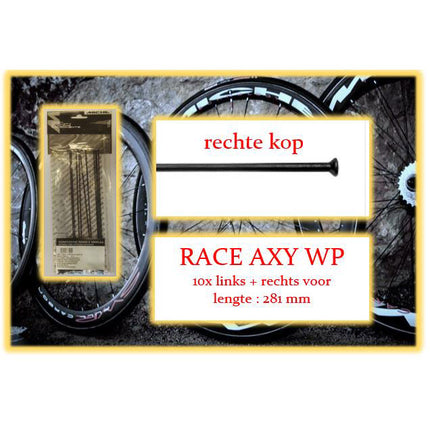 Miche spoke+nip. 10x LV+RV RACE AXY WP