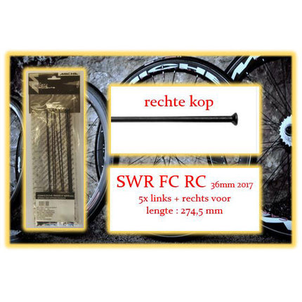 Miche spoke+nip. 10x LV+RV SWR FC RC 36mm clincher rim 2017