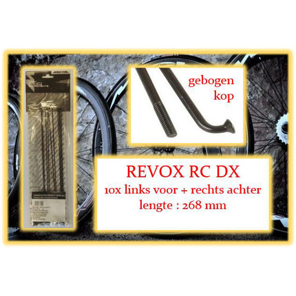 Miche spoke+nip. 10x LV+RA REVOX RC DX clincher rim
