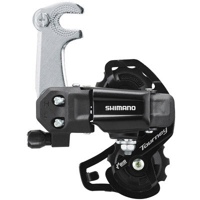 Shimano achterderailleur Tourney 6/7v k. kooi haak zw