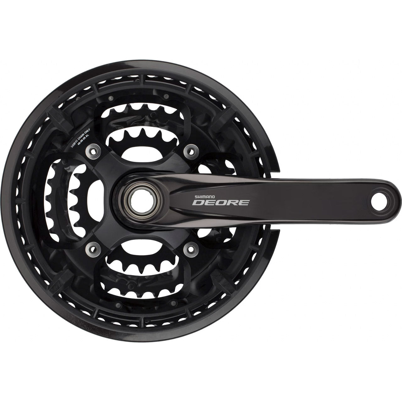 Shimano crankset Deore 3x10v 175mm 26/36/48t zwart OEM