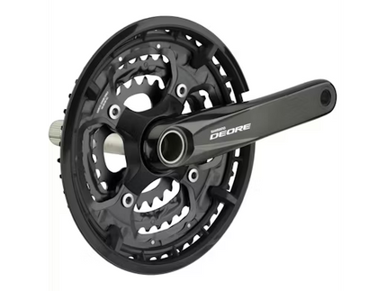 Shimano crankset Deore 3x10v 175mm 26/36/48t zwart OEM